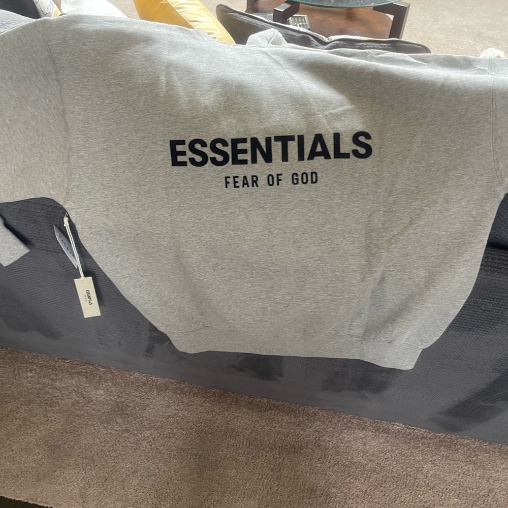 Essentials Fear of God Gray Hoodie - Picture 2 of 3